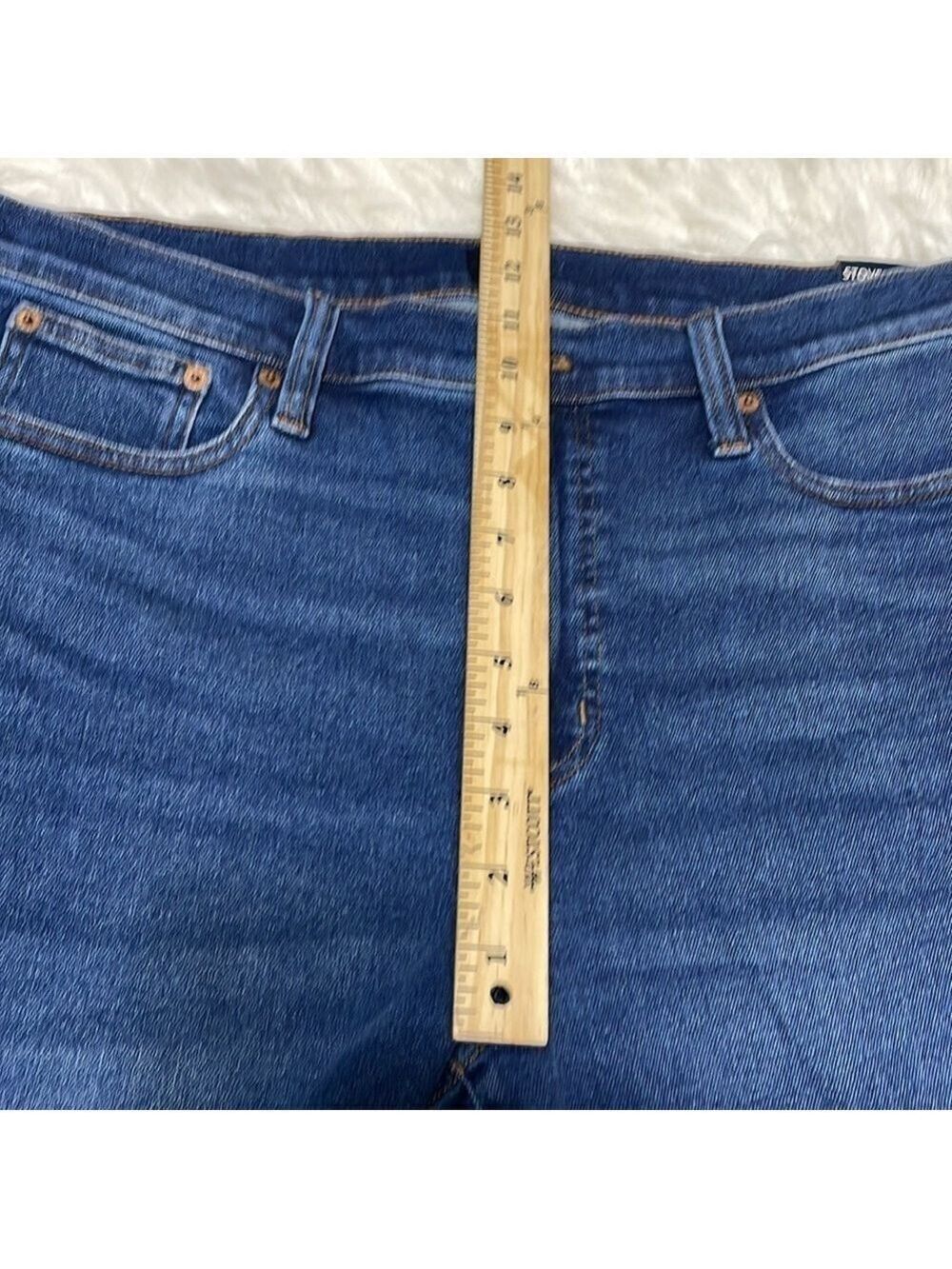 J.CREW STOVEPIPE SIGNATURE STRETCH PETITE JEANS SZ 32 - Picture 6 of 12